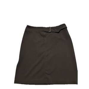 Vintage Express Adjustable Buckle Pencil Skirt Black Size 7/8